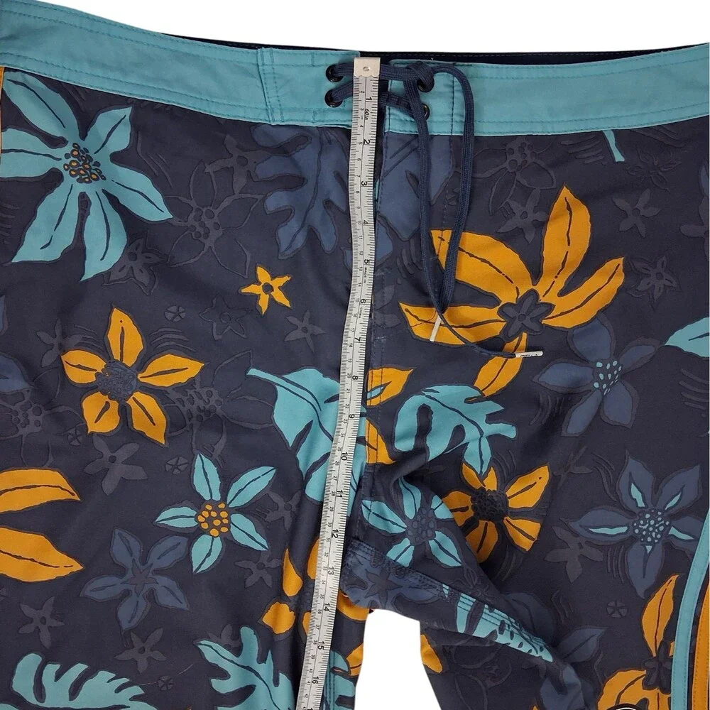 O'Neill Hyperfreak Coalition Board Shorts Mens 36 DWR Hyperdry 4-Way Stretch 10